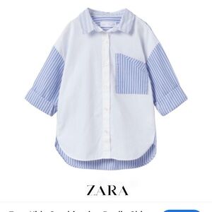 Zara Kids Blue Striped Shirt